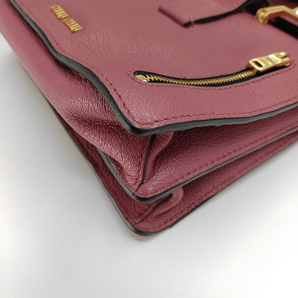 Calfskin Shoulder Bag Red