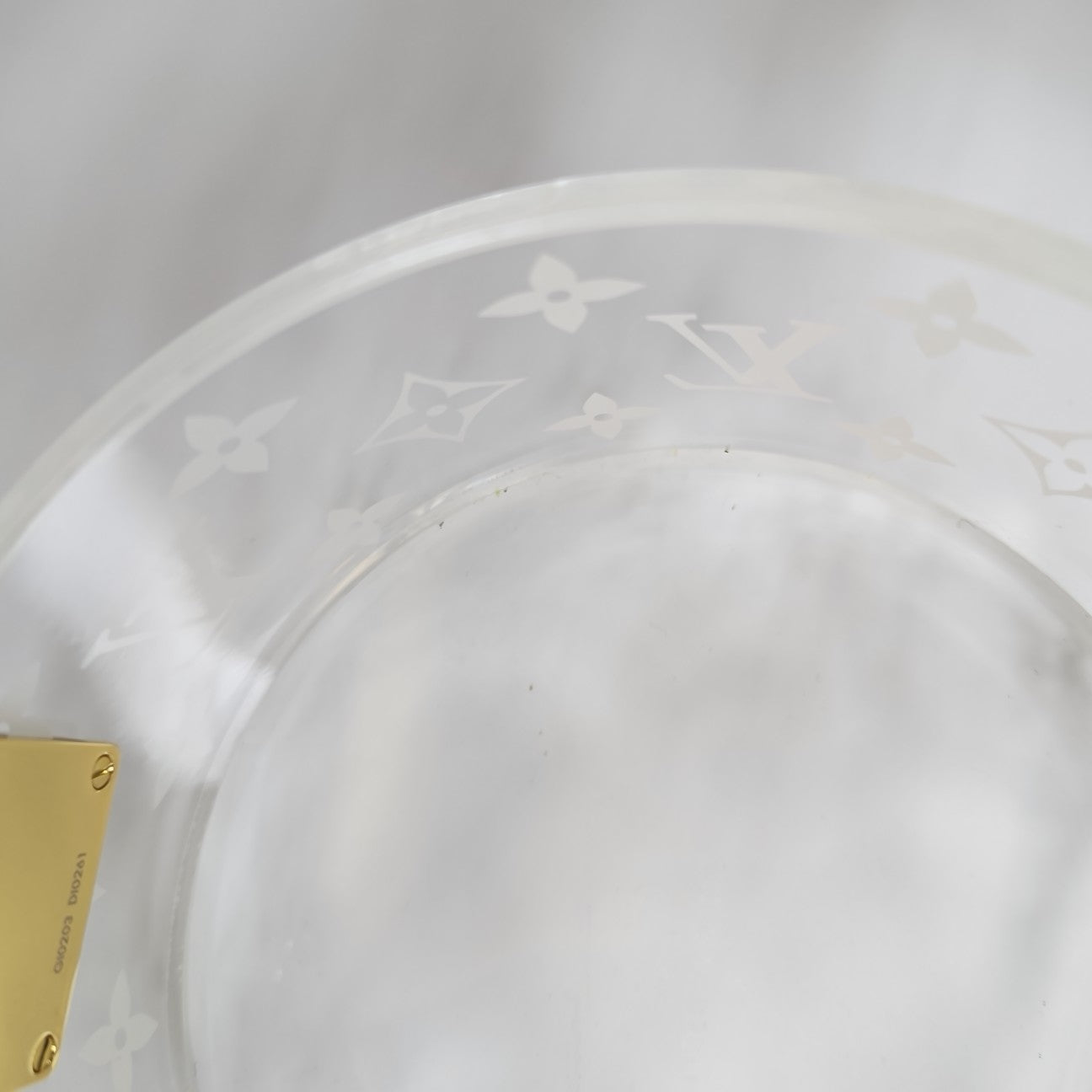 BOX SCOTT Monogram Plastic Clear