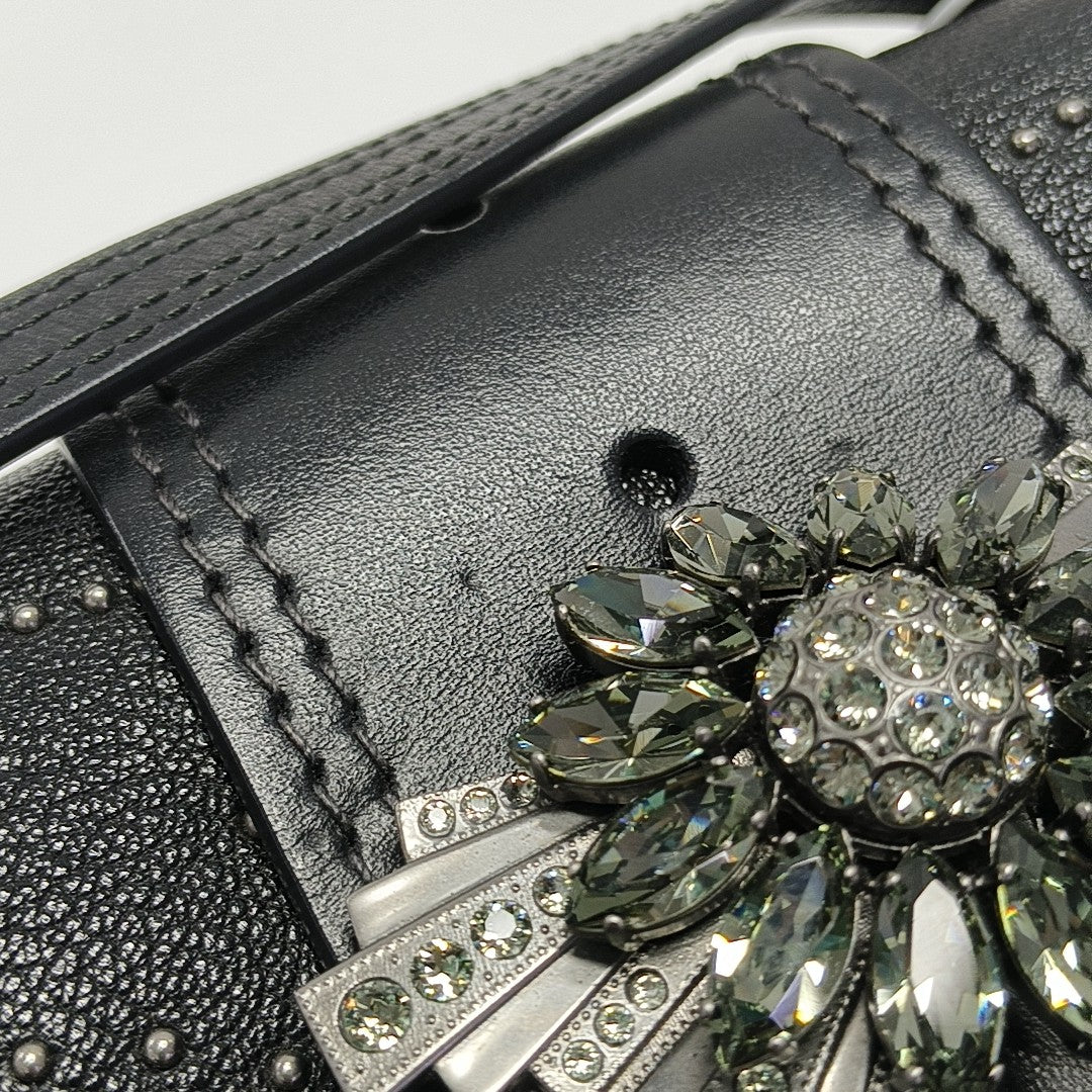 Miu Lady Calfskin Black