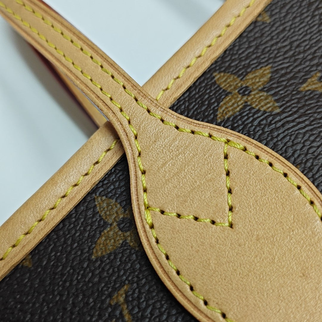 NEVERFULL BB Monogram Coated Canvas Brown