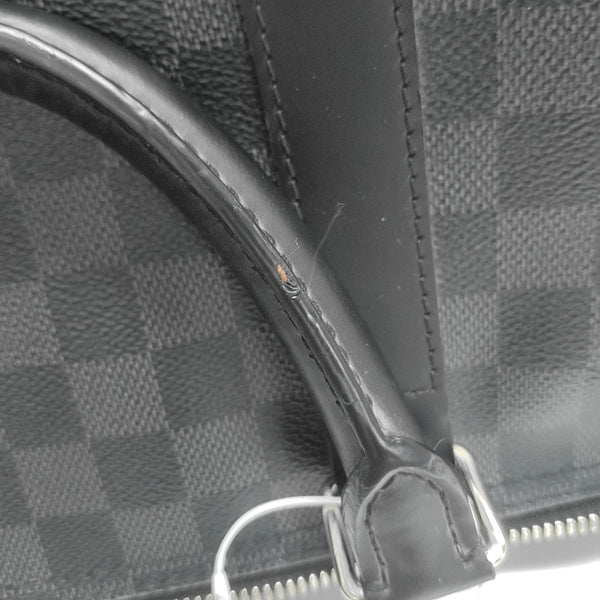 Damier Graphite Coated Canvas Top Handle Bag 55 Black