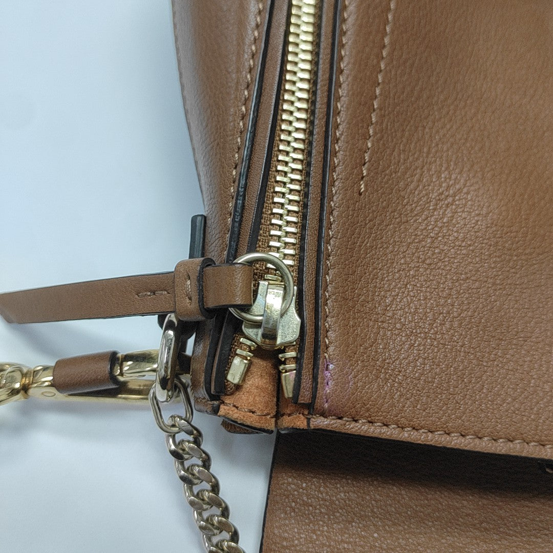 Faye Small Calfskin Brown
