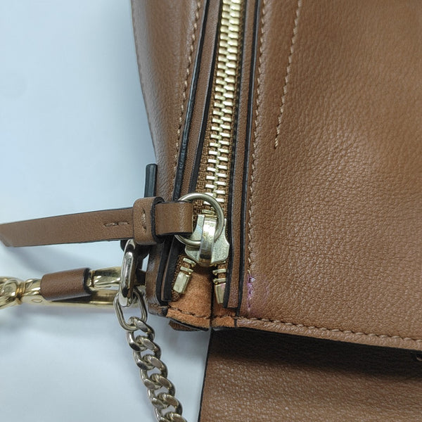 Faye Small Calfskin Brown