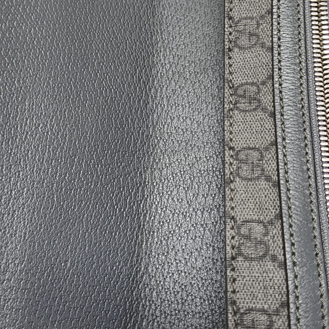 Ophidia Medium Monogram Coated Canvas Gray