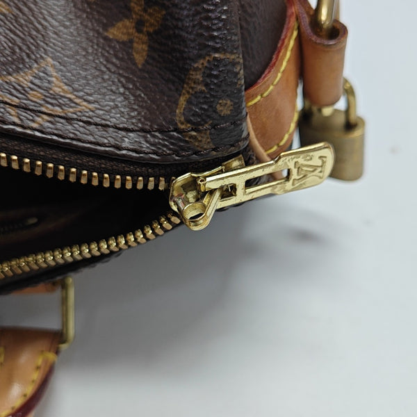 SPEEDY 25 Monogram Coated Canvas Brown