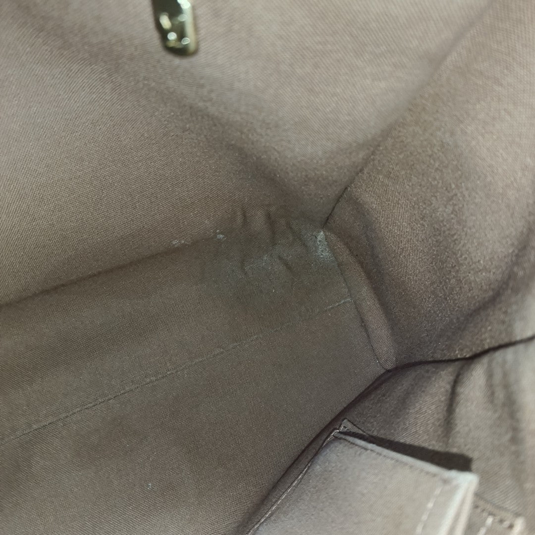 VALMY Monogram Coated Canvas Brown