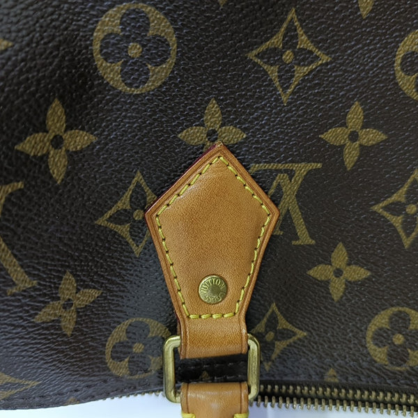 SPEEDY 30 Monogram Coated Canvas Brown