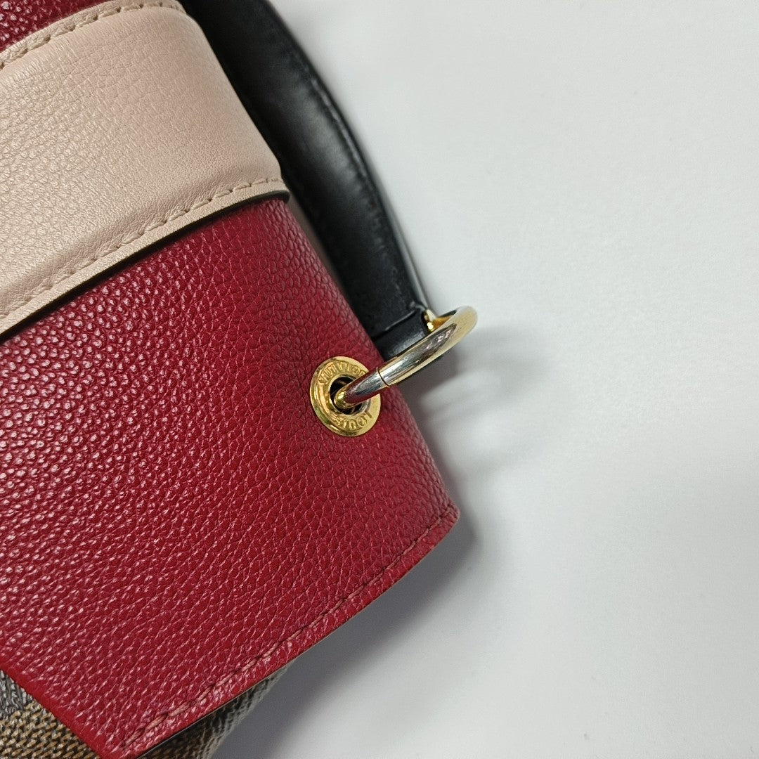 CLAPTON Damier Ebene Coated Canvas Brown