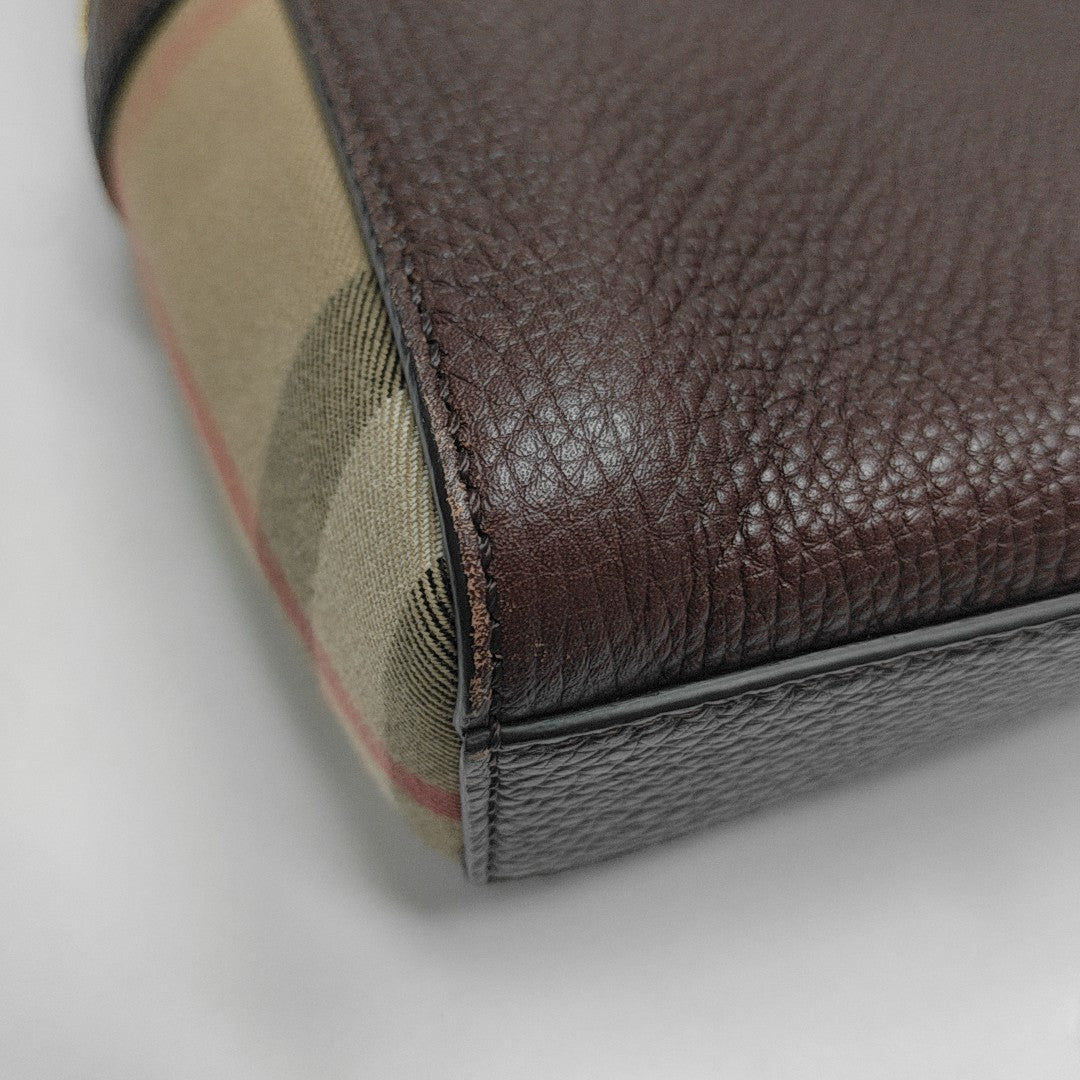 Calfskin Top Handle Bag Purple