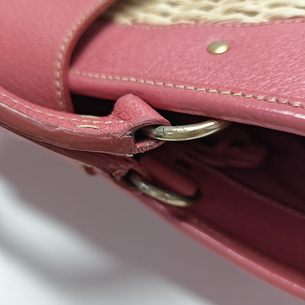 Calfskin Top Handle Bag Beige
