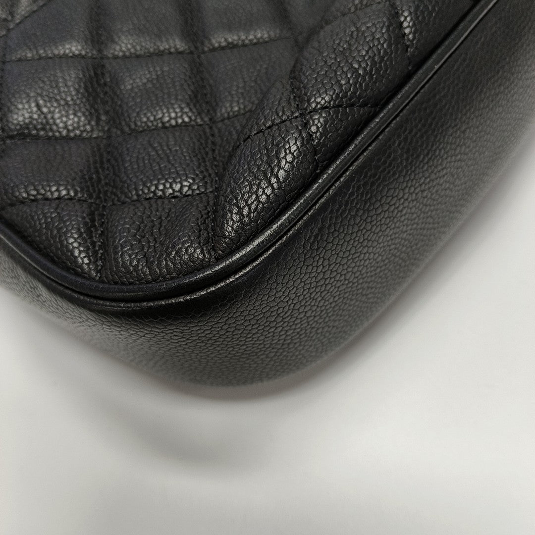 Caviar Quilted Grained Calfskin Black