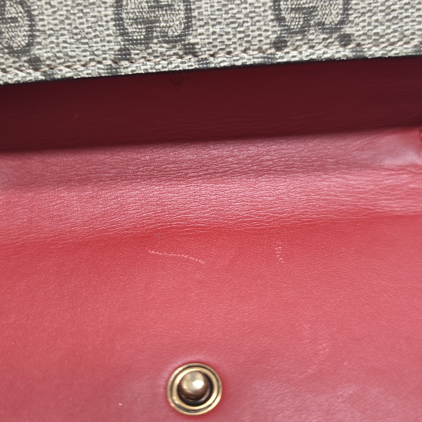 GG Supreme Mini Monogram Coated Canvas Beige