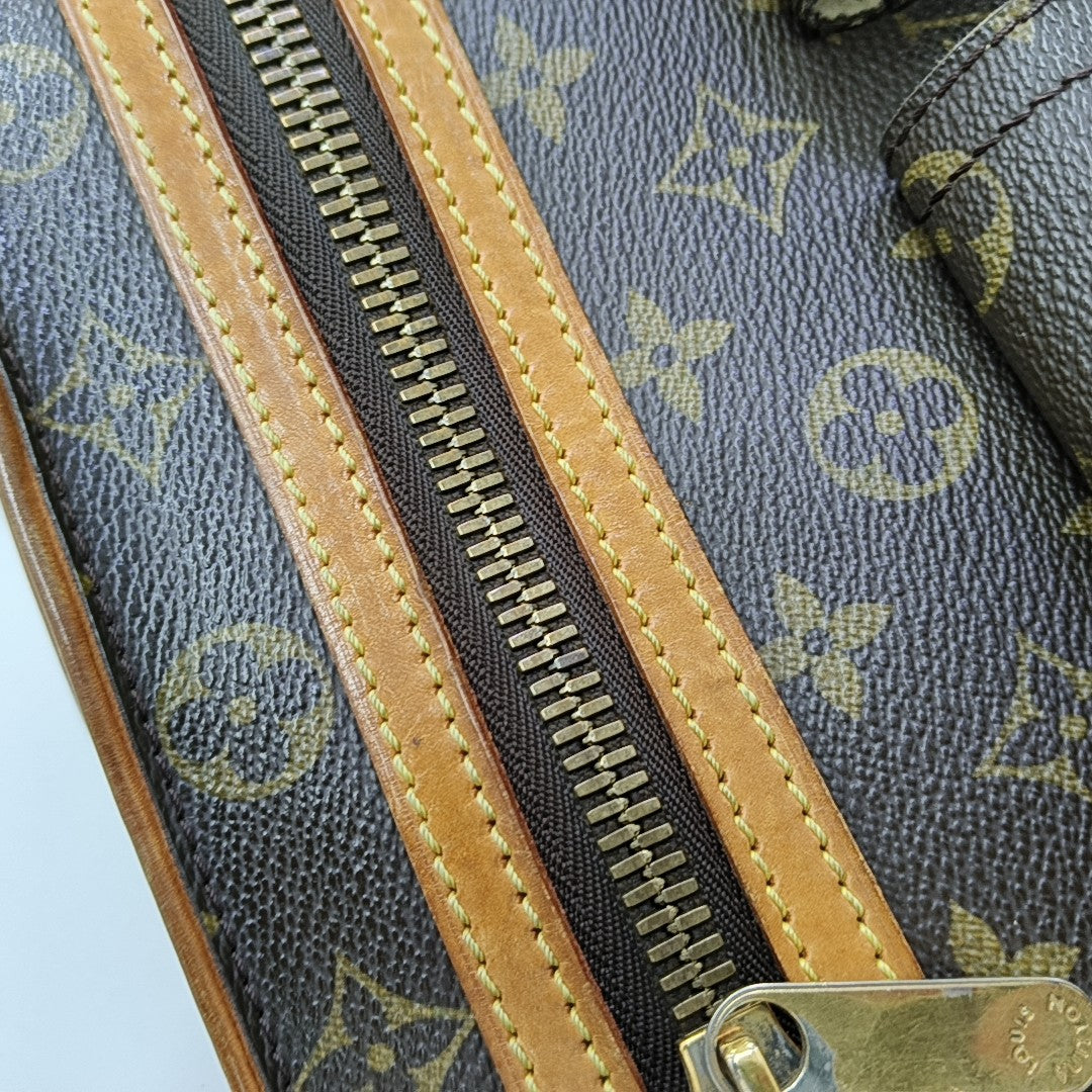 HUDSON GM Monogram Coated Canvas Brown