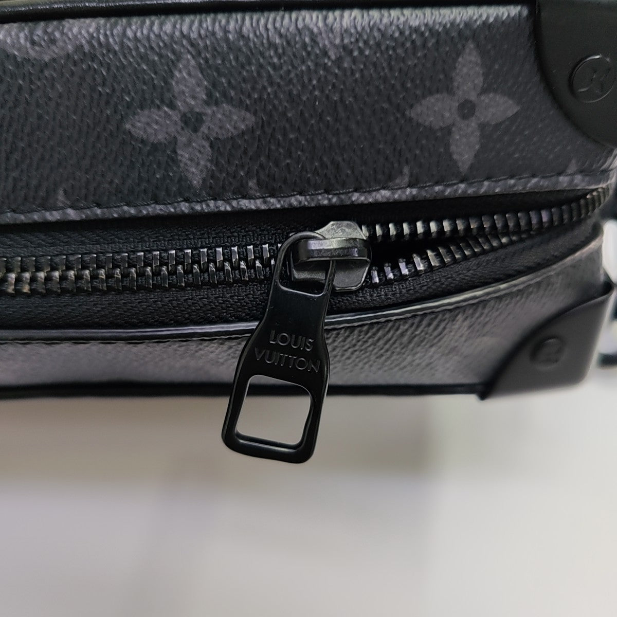 SOFT TRUNK Mini Monogram Coated Canvas Black