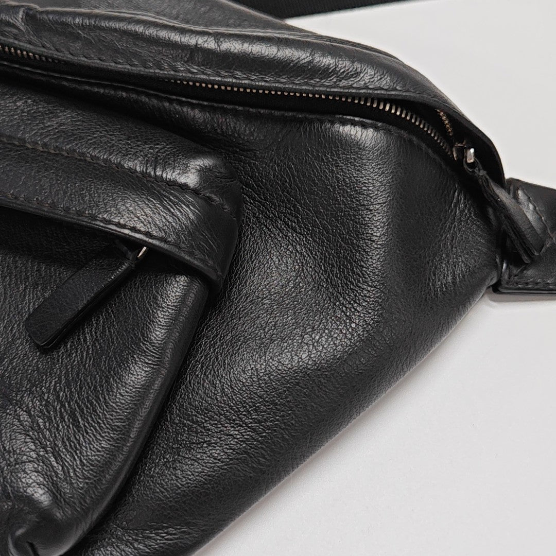 Calfskin Belt Bag Black