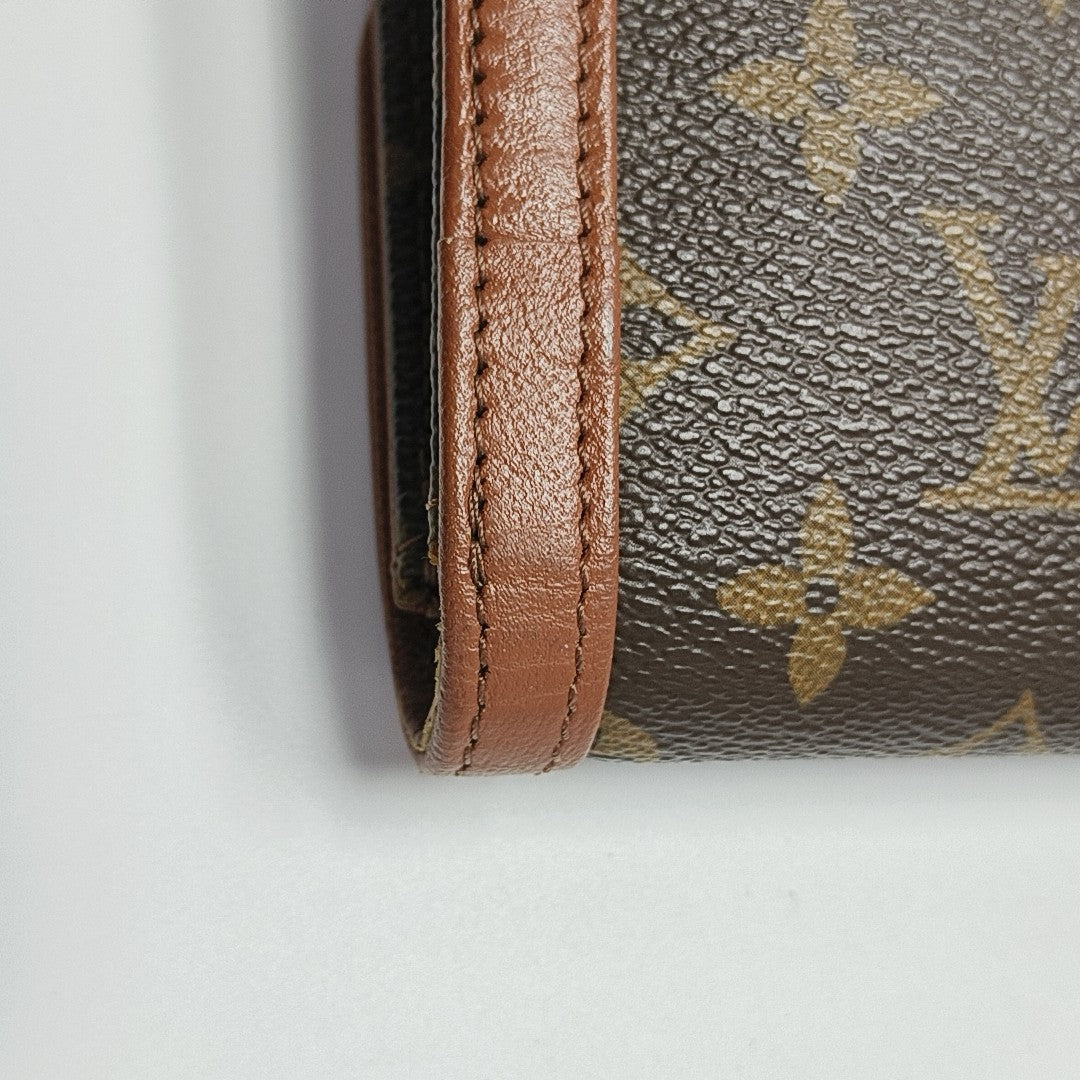 DAME Monogram Coated Canvas Brown