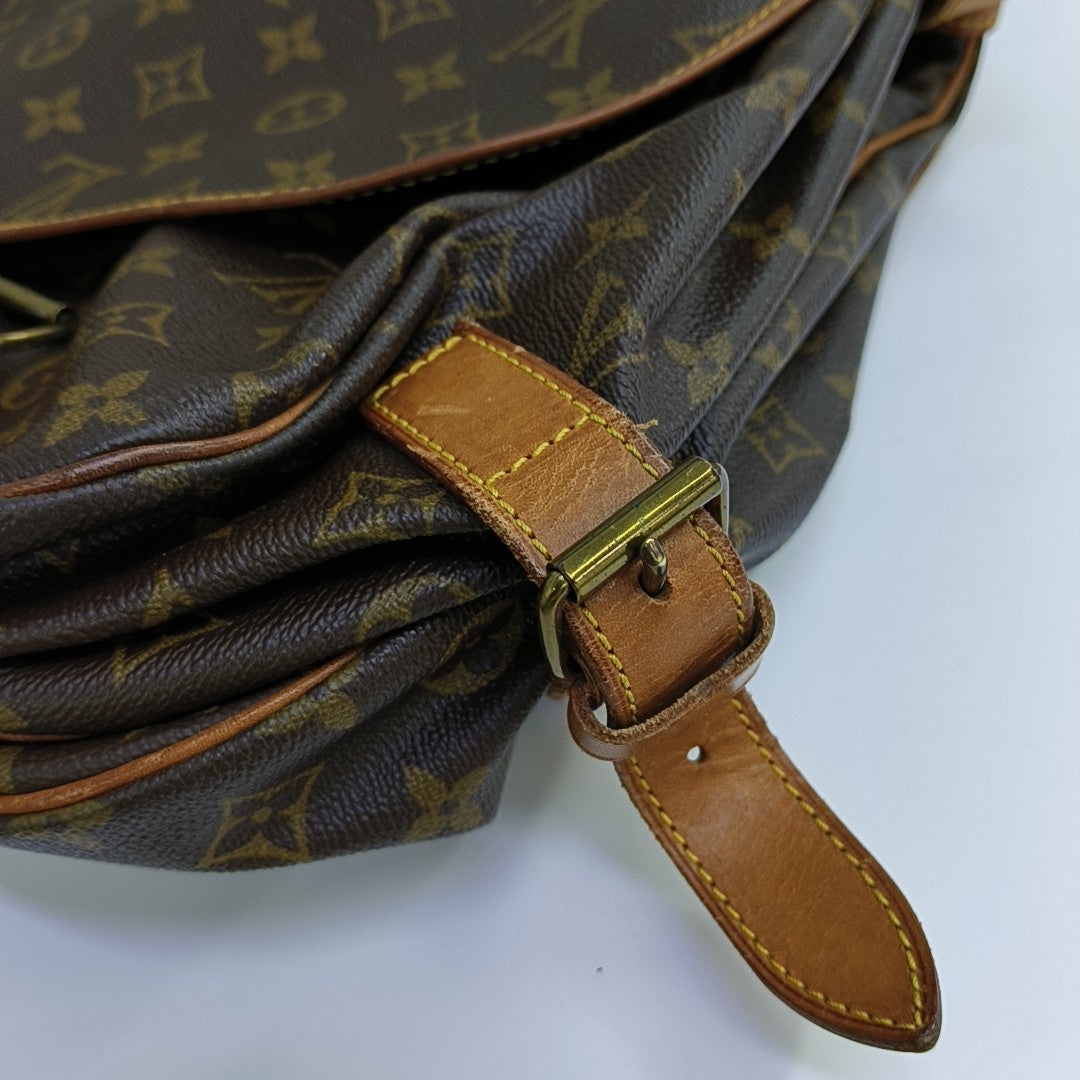 SAUMUR 43 Monogram Coated Canvas Brown