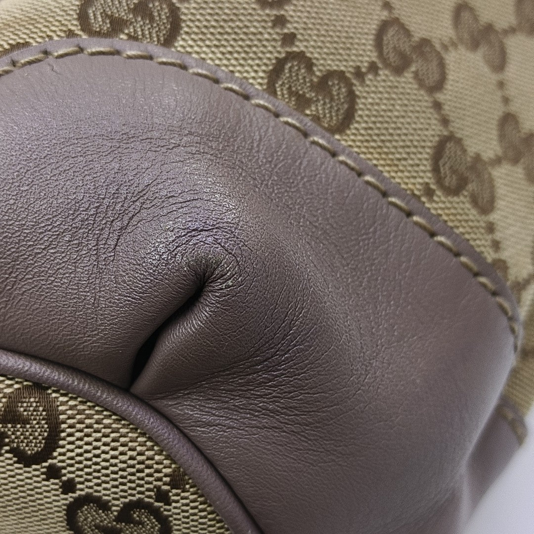 Sukey Monogram Canvas Beige