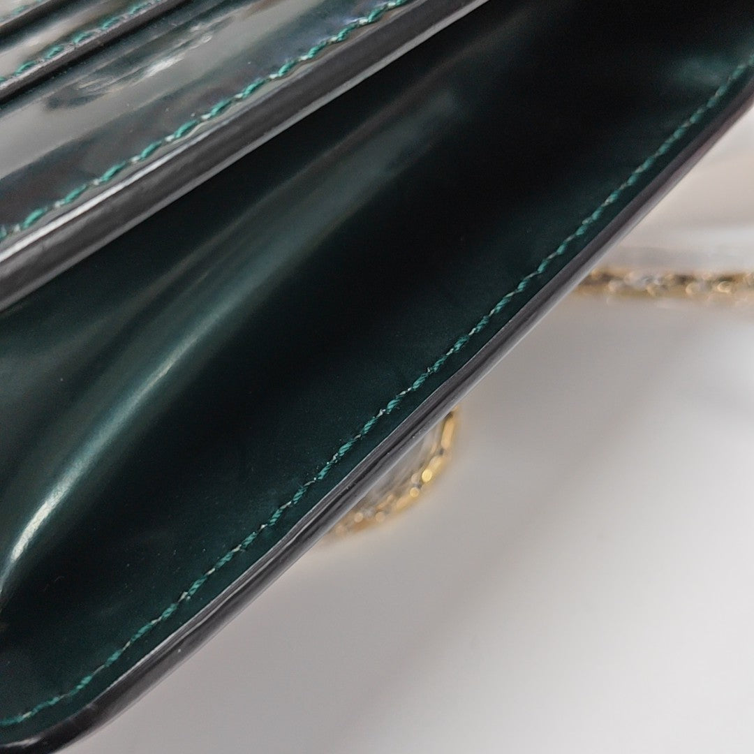 SERPENTI FOREVER Small Patent Leather Green