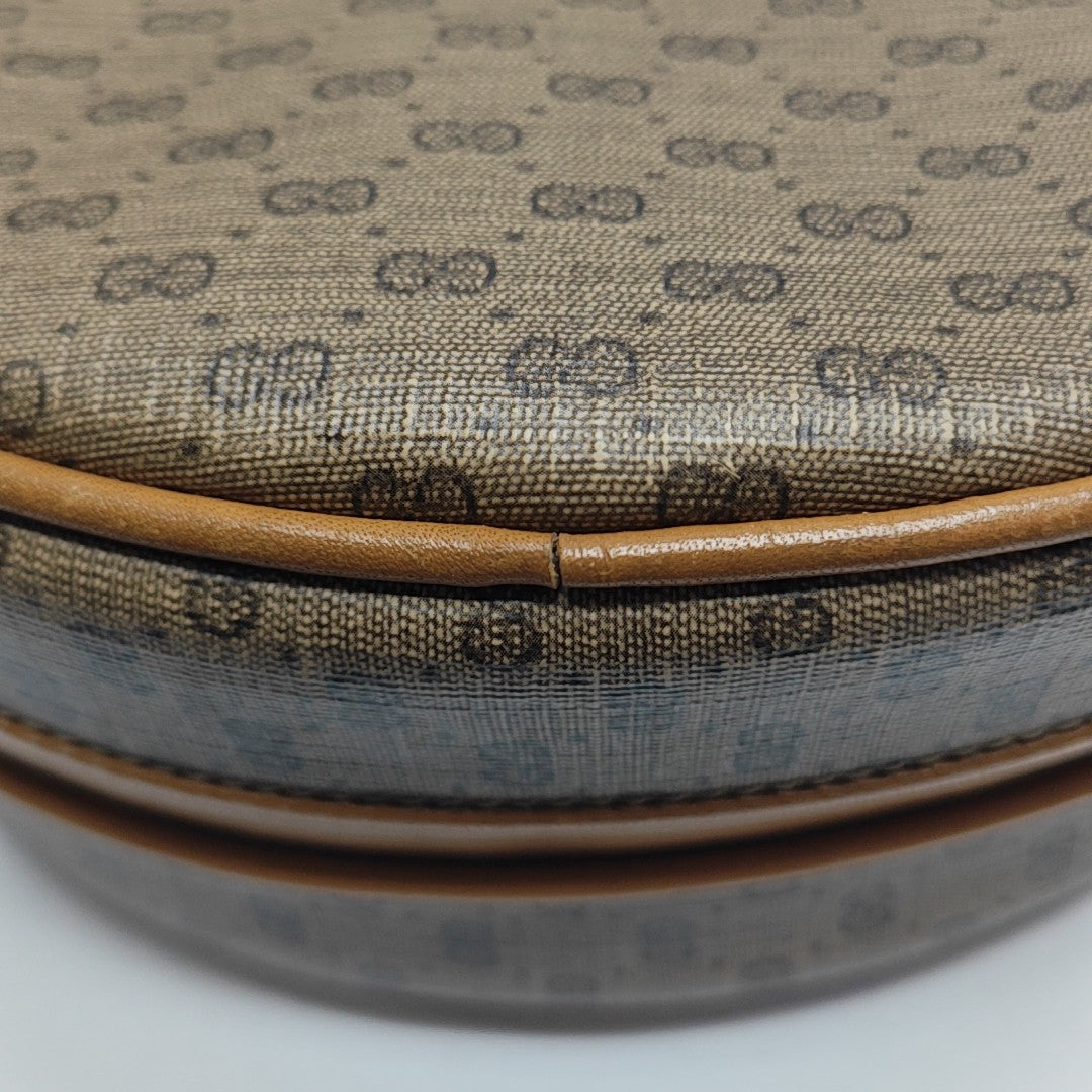 Monogram Coated Canvas Shoulder Bag Brown
