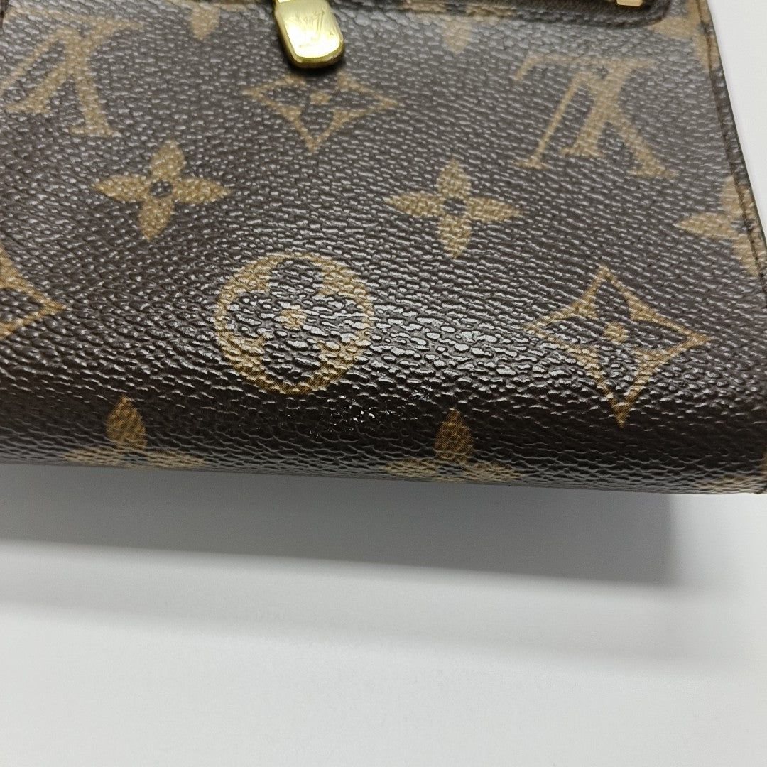 KOALA Monogram Coated Canvas Brown Wallet