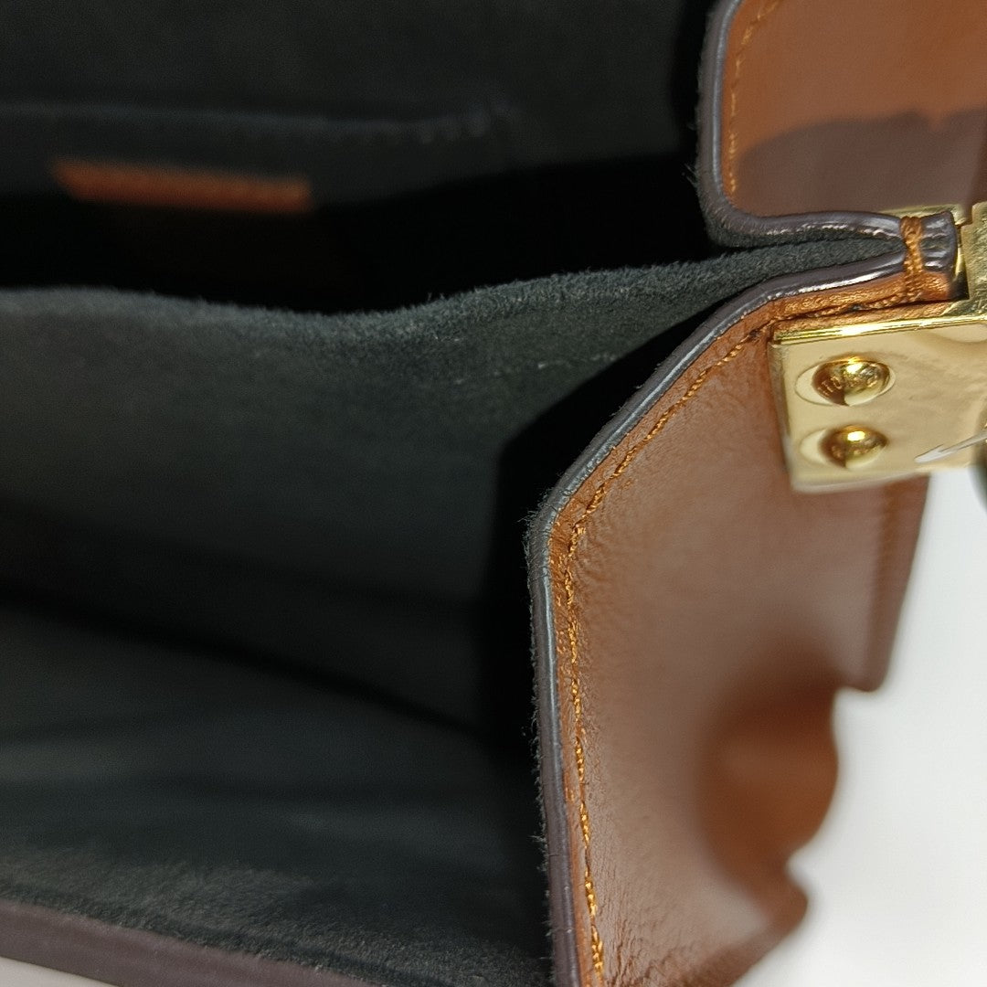 DAUPHINE Mini Monogram Coated Canvas Brown