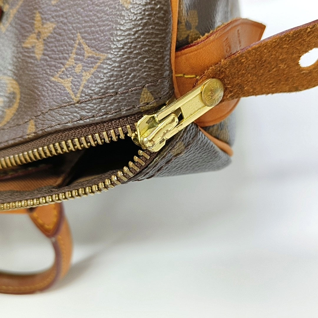SPEEDY 30 Monogram Coated Canvas Brown