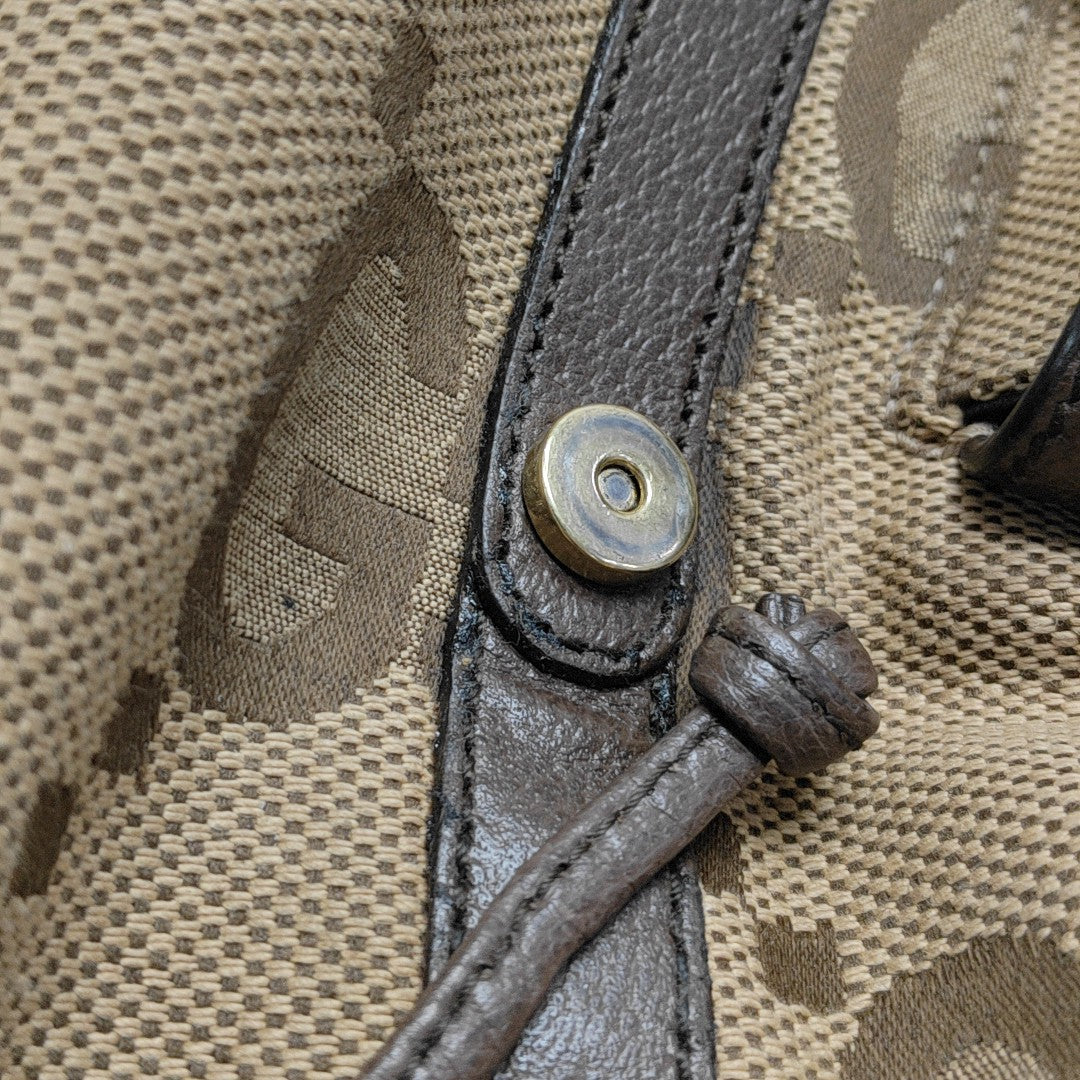 Monogram Canvas Backpack Beige
