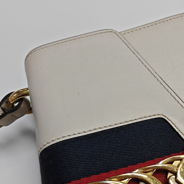 Sylvie Small Calfskin White
