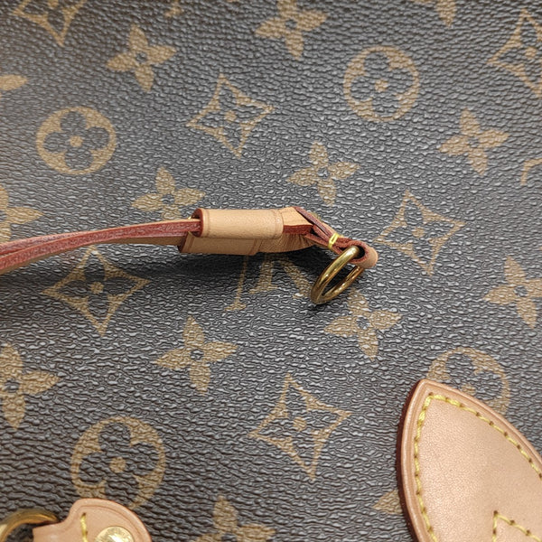 NEVERFULL MM Monogram Coated Canvas Brown