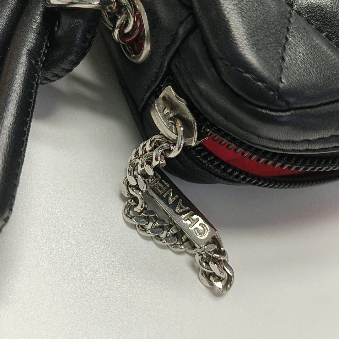 CAMBON Small Quilted Calfskin Black