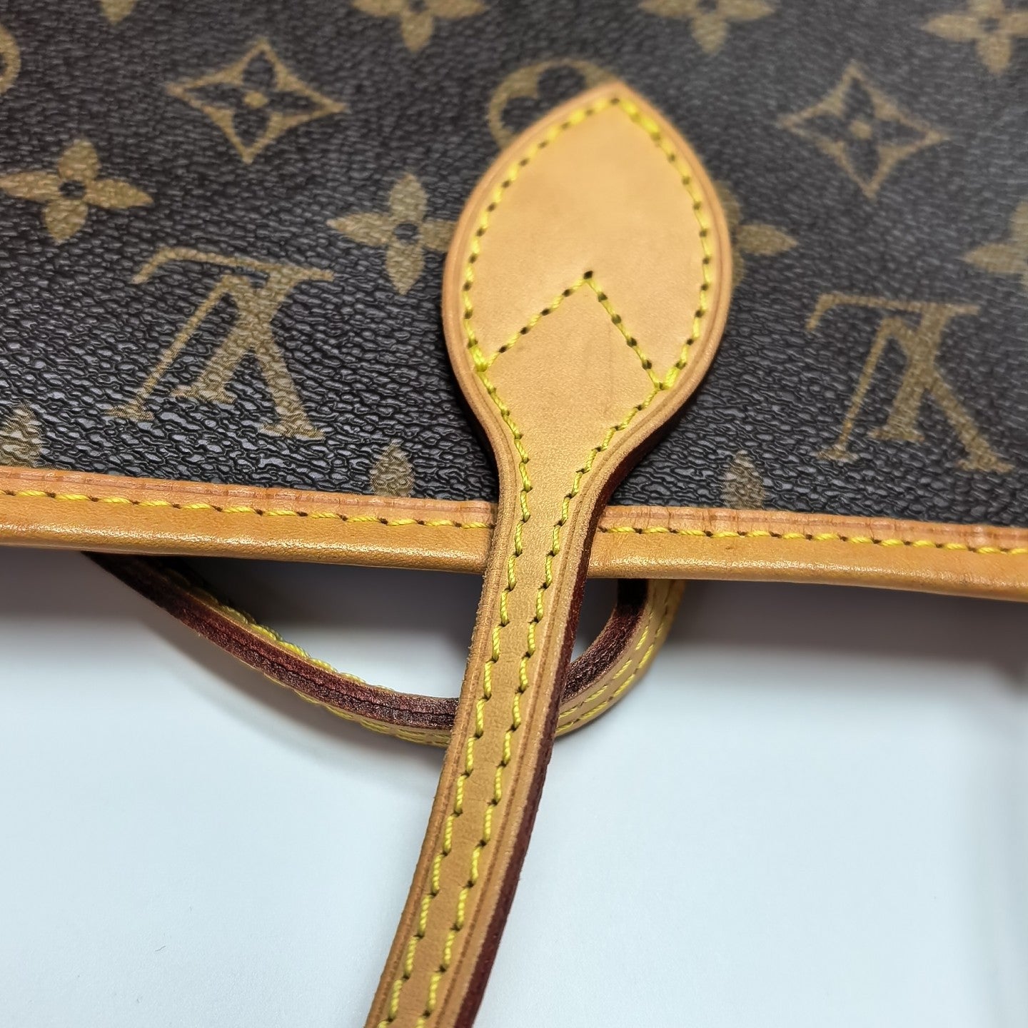 NEVERFULL MM Monogram Coated Canvas Brown