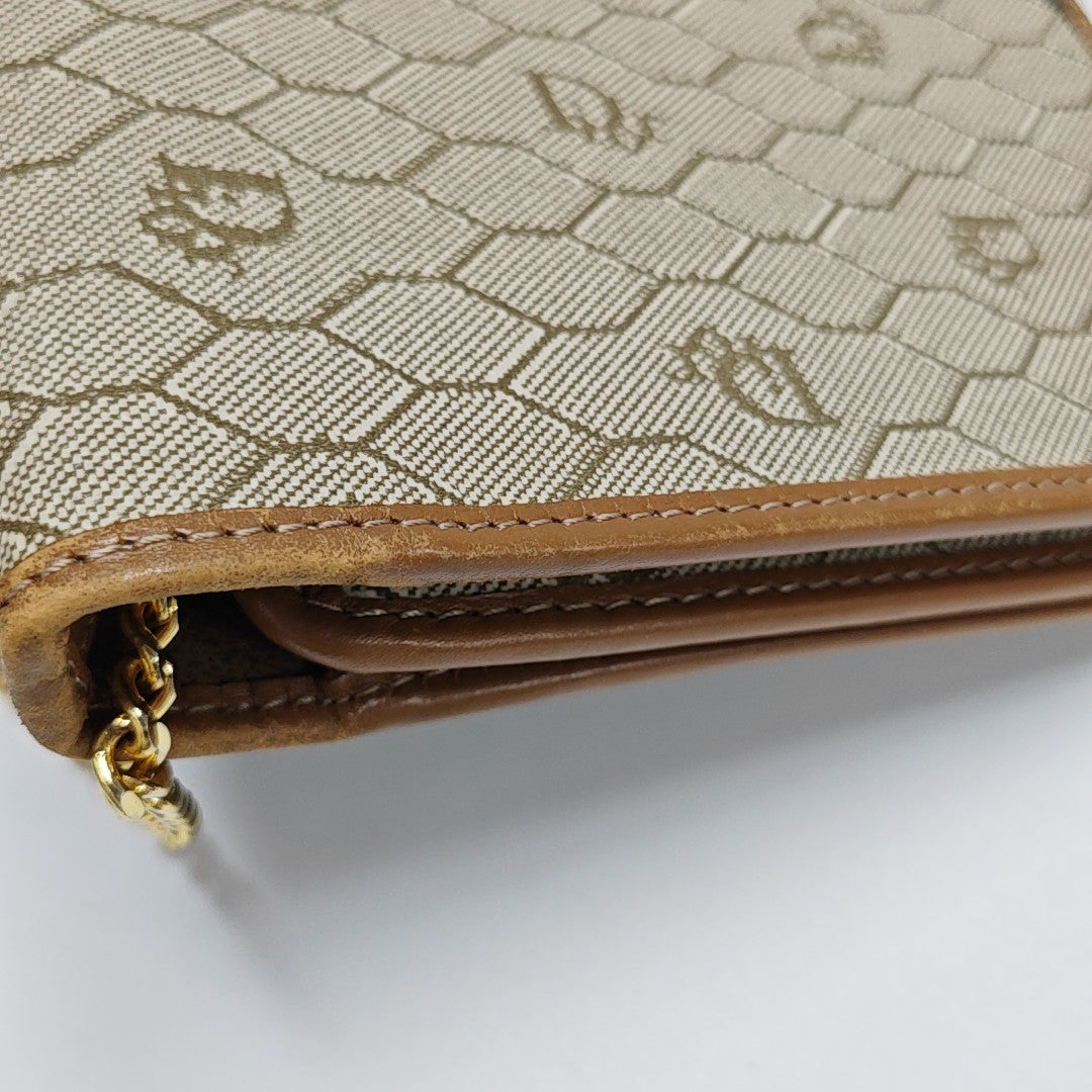 Vintage Honeycomb Coated Canvas Brown