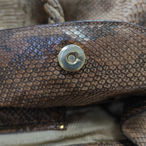 Python Tote Bag Brown