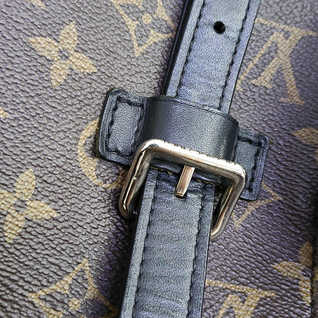 CHRISTOPHER MM Monogram Coated Canvas Brown