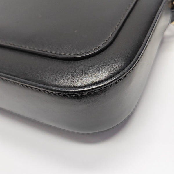 Calfskin Shoulder Bag Black