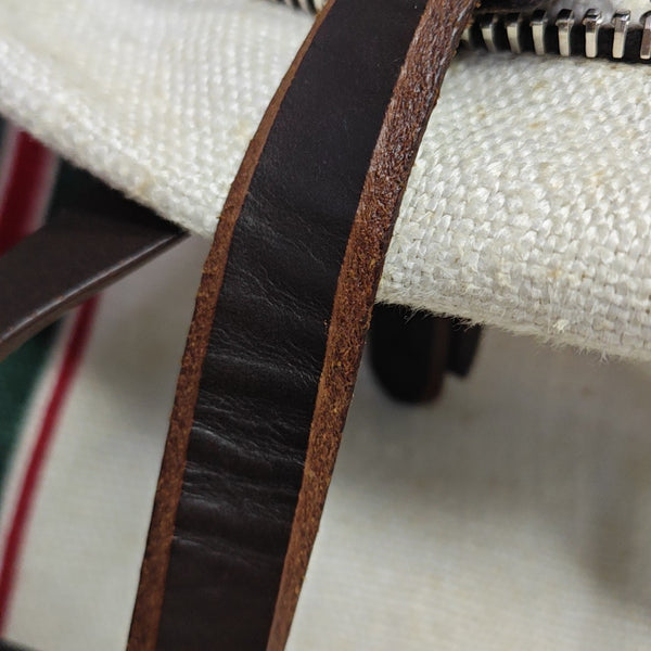 Linen Top Handle Bag Multicolor