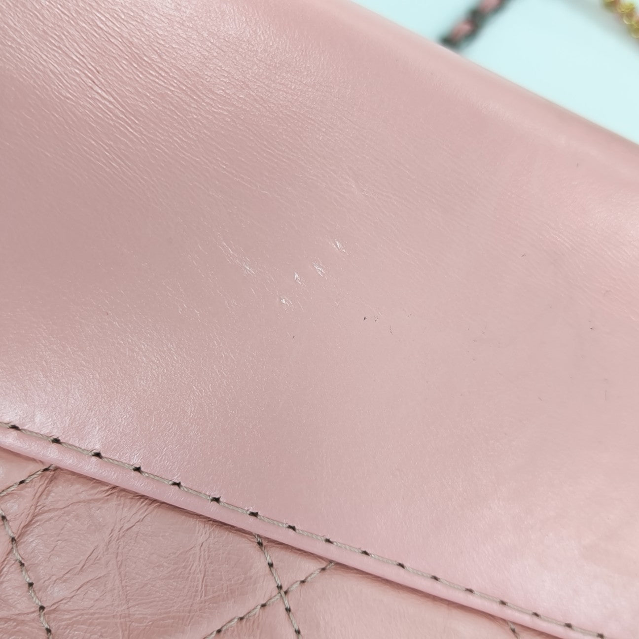 GABRIELLE Medium Quilted Calfskin Pink