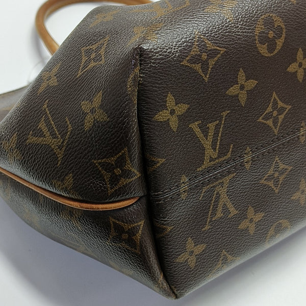 TURENNE Monogram Coated Canvas Brown