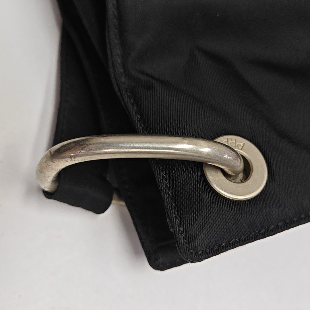 Nylon Shoulder Bag Black