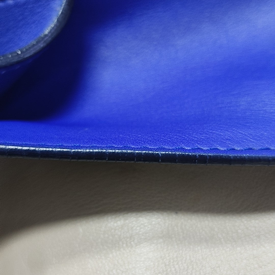 Calfskin Shoulder Bag Blue