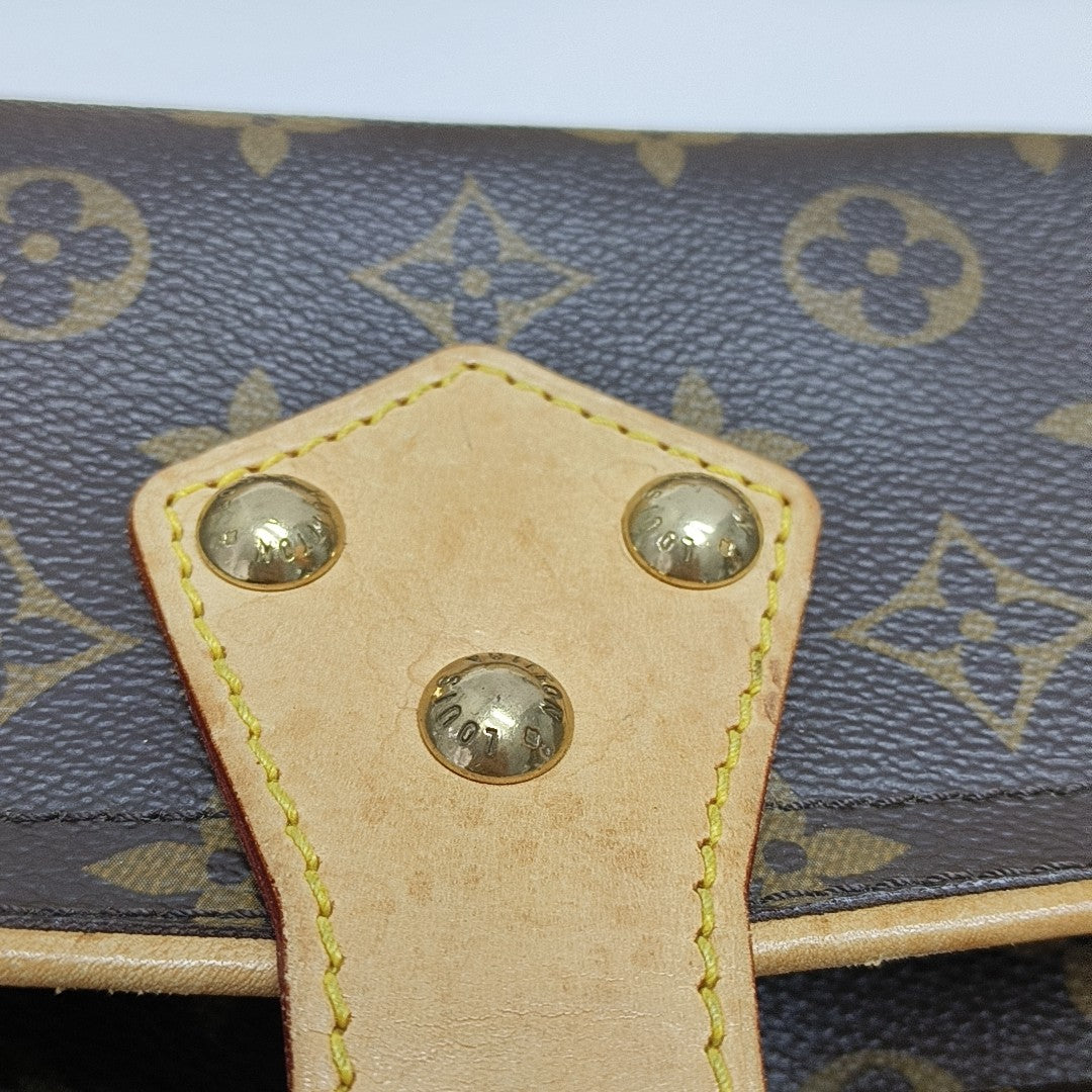 HUDSON PM Monogram Coated Canvas Brown