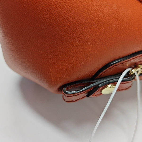 Coated Canvas Shoulder Bag Beige