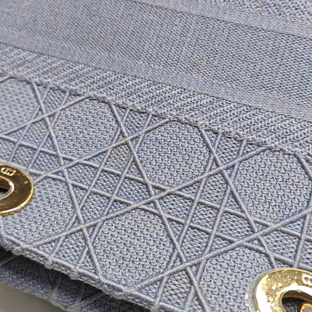 Authenticated pre-owned  Lady D-Lite Medium Denim Blue - Tote Bag at Looply