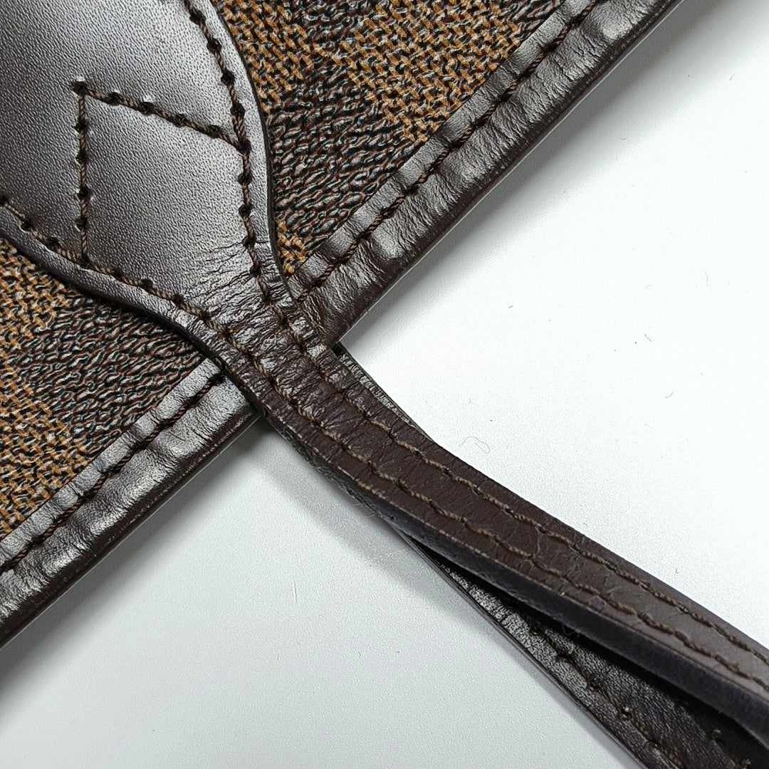 NEVERFULL MM Damier Ebene Coated Canvas Brown
