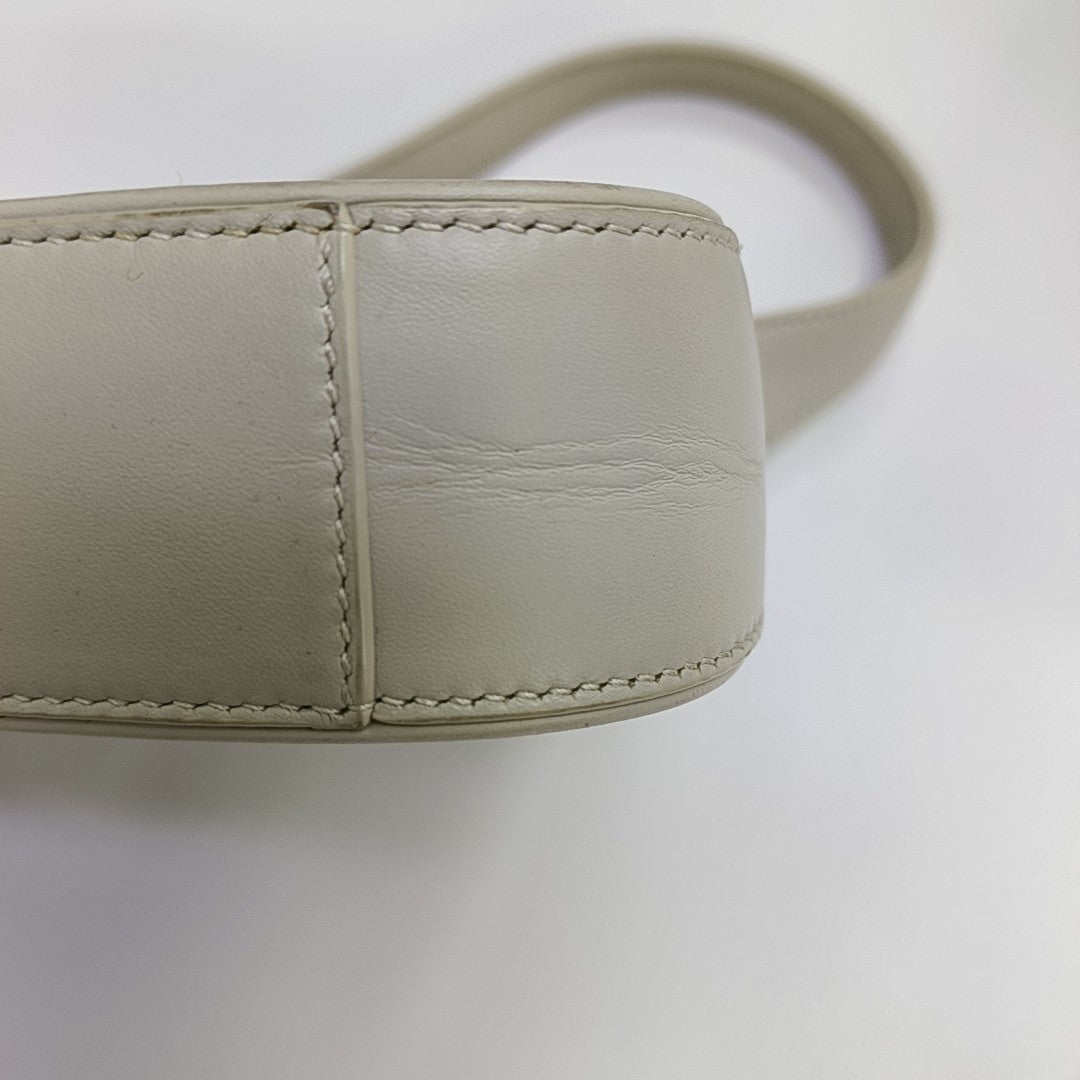 LE 5 À 7 Mini Calfskin White
