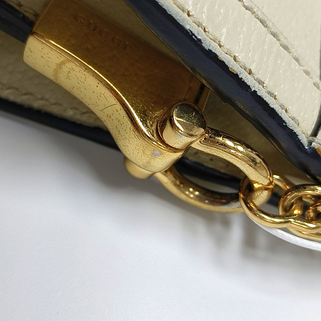 Ophidia Small Calfskin White