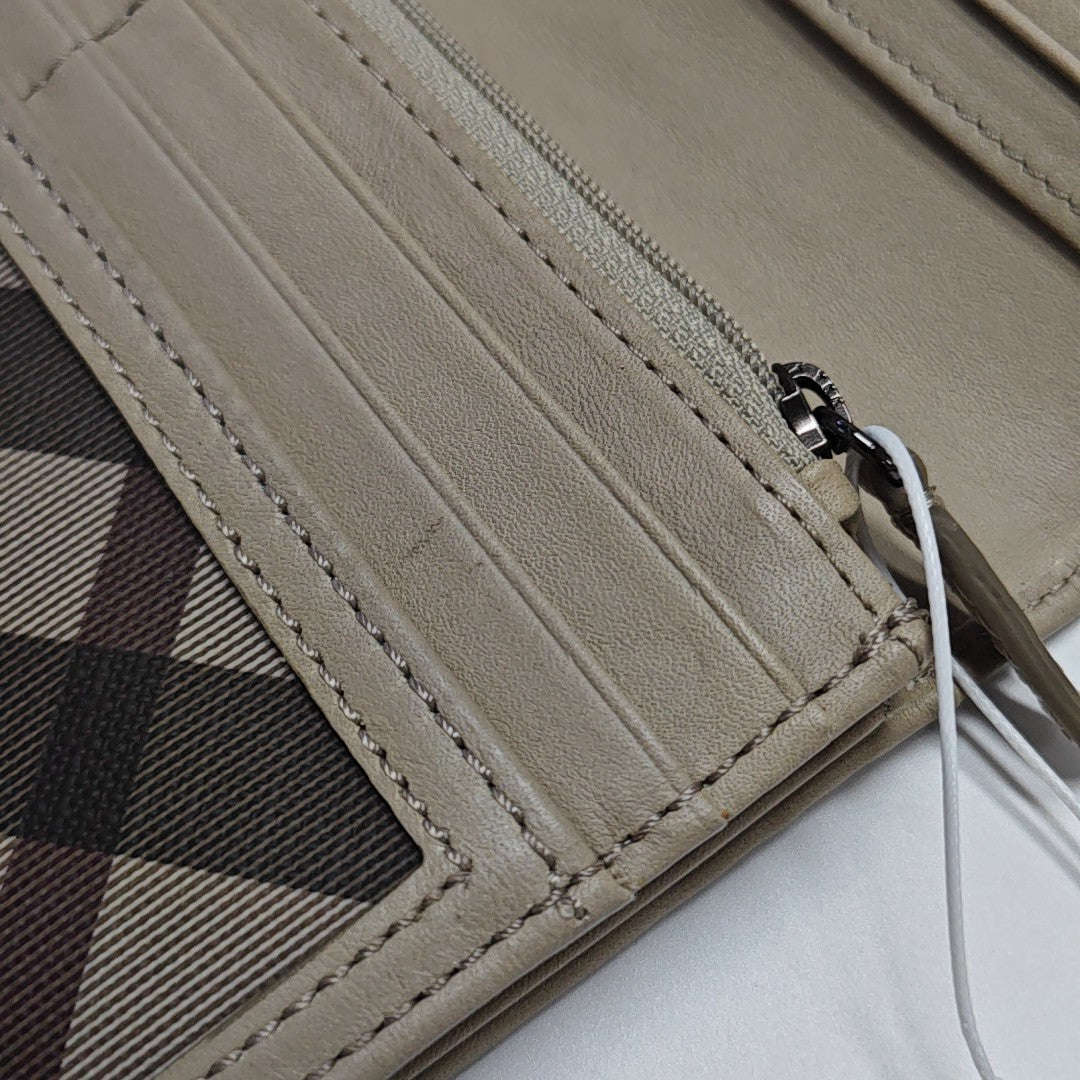 Coated Canvas Wallet Gray