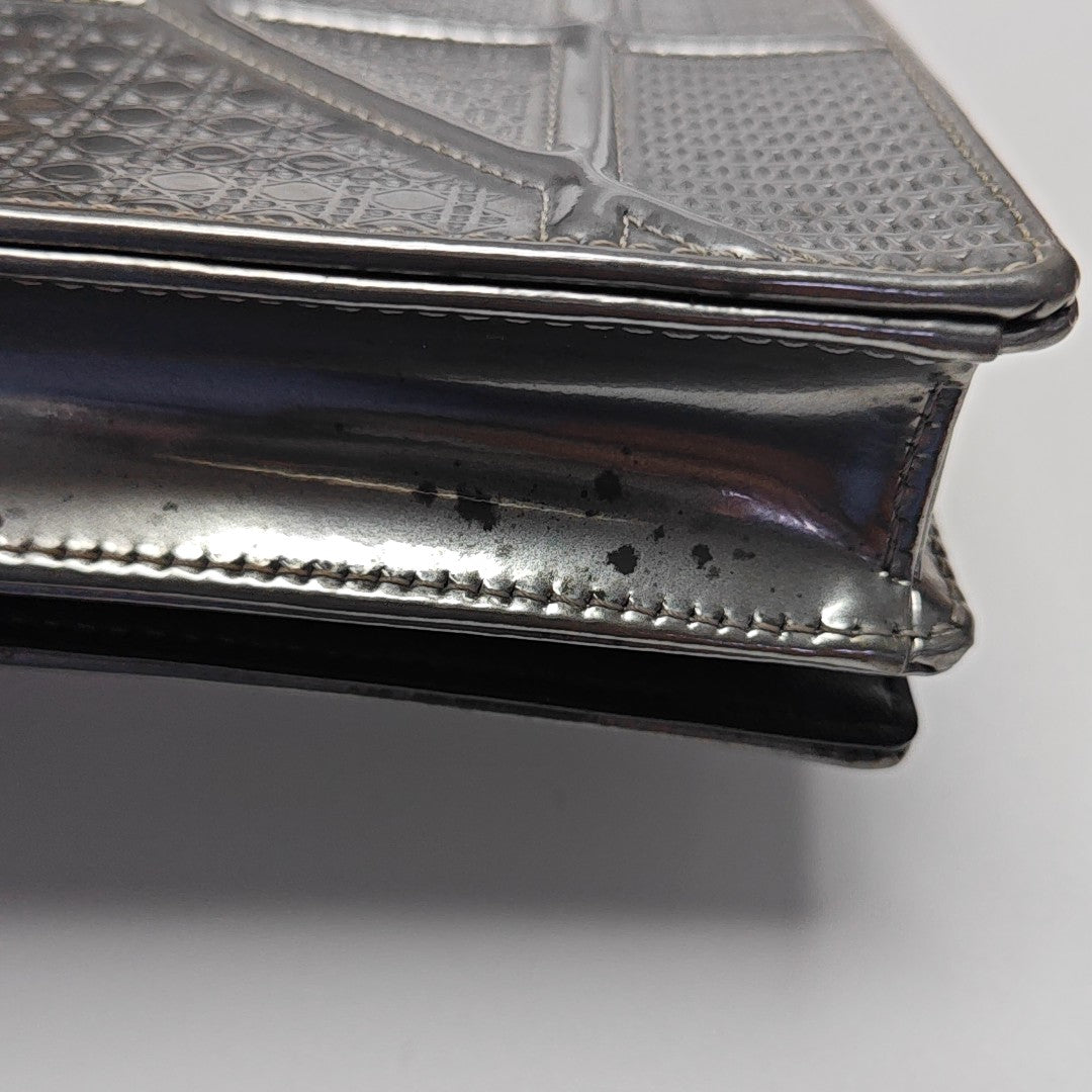 Diorama Cannage Calfskin Silver