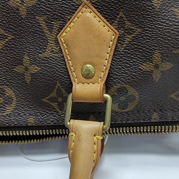 SPEEDY 30 Monogram Coated Canvas Brown